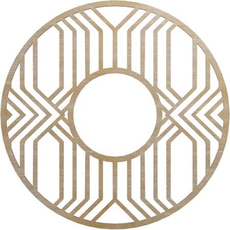 Ekena Millwork Empire Wood Fretwork Pierced Ceiling Medallion, Birch, 24"OD x 8 3/4"ID x 3/8"T CMWP24X24X0375EPBI